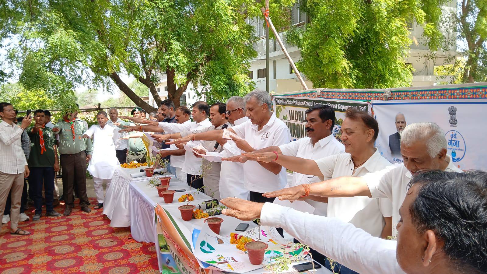 वंदे गंगा जल सरंक्षण जन अभियान, पाली जिले भर में विविध आयोजन